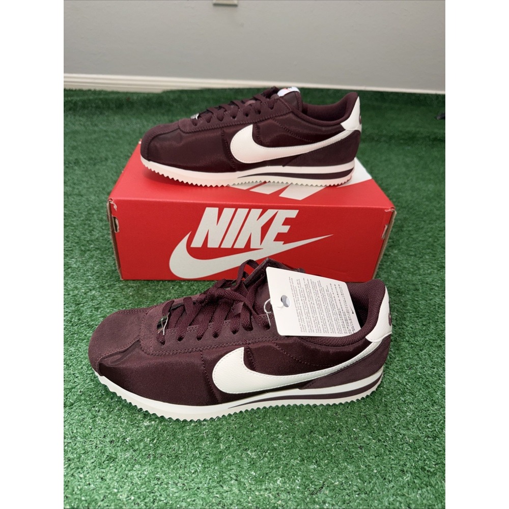 Nike Cortez Textile Shoes Burgundy Crush/Sail DZ2795-605 Size W10/M8.5